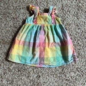 Rufflebutts Rainbow Plaid Dress